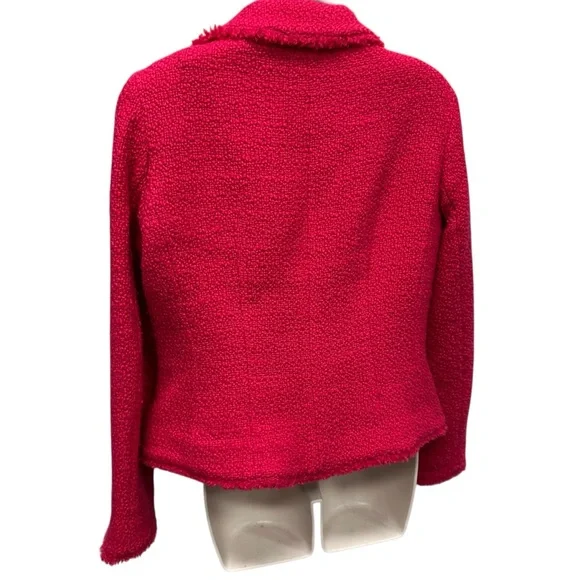 Boden women’s pink tweed blazer jacket wool size 10 Barbie core career - Picture 2 of 9